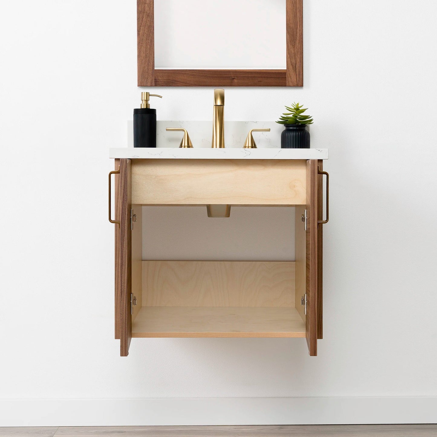 
                  
                    Austin SLIM 24" Wall Mount American Black Walnut Bathroom Vanity Teodor Bathroom Vanity United States
                  
                