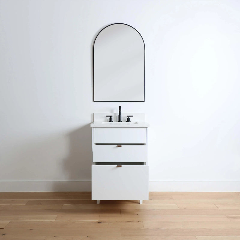 Austin 24" Gloss White Bathroom Vanity