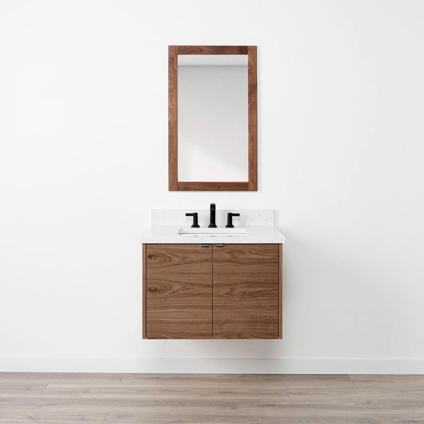 
                  
                    Austin SLIM 30" Wall Mount American Black Walnut Bathroom Vanity Teodor Bathroom Vanity United States
                  
                