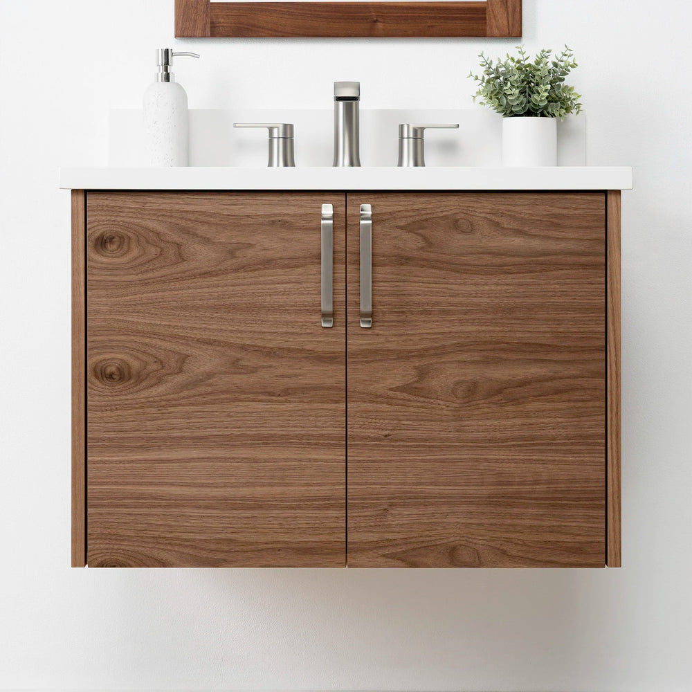 
                  
                    Austin SLIM 30" Wall Mount American Black Walnut Bathroom Vanity Teodor Bathroom Vanity United States
                  
                