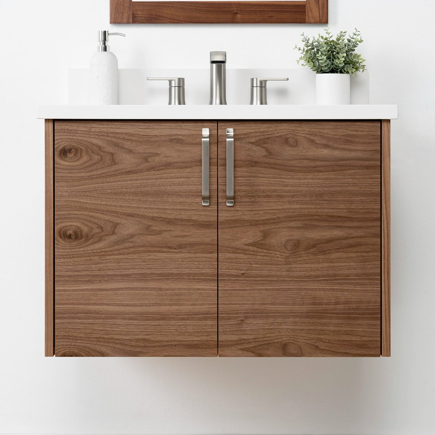 
                  
                    Austin SLIM 30" Wall Mount American Black Walnut Bathroom Vanity Teodor Bathroom Vanity United States
                  
                
