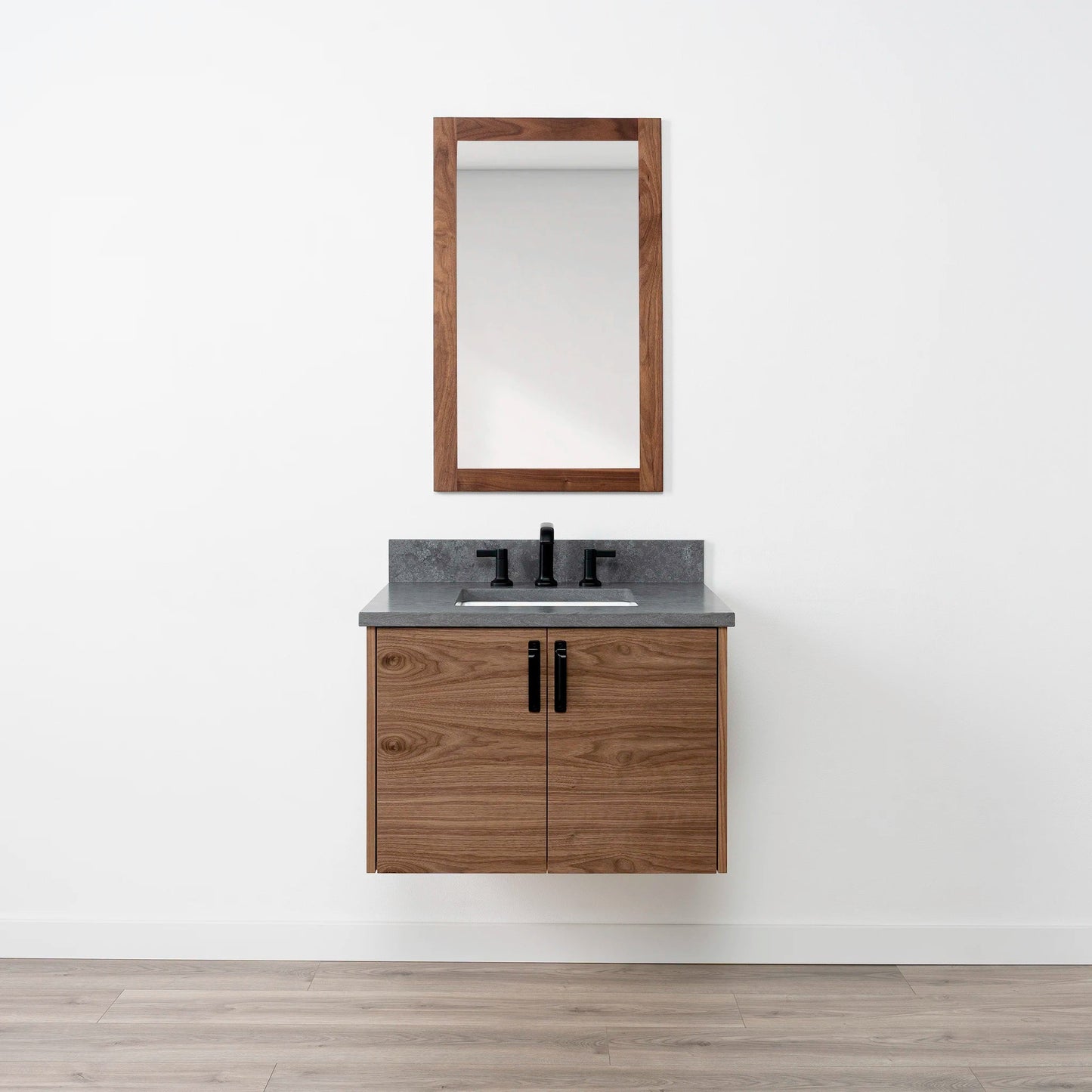 
                  
                    Austin SLIM 30" Wall Mount American Black Walnut Bathroom Vanity Teodor Bathroom Vanity United States
                  
                