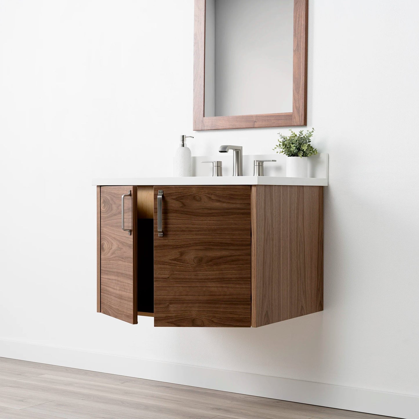 
                  
                    Austin SLIM 30" Wall Mount American Black Walnut Bathroom Vanity Teodor Bathroom Vanity United States
                  
                