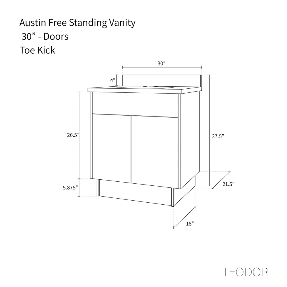 
                  
                    Austin 30" American Black Walnut Bathroom Vanity
                  
                