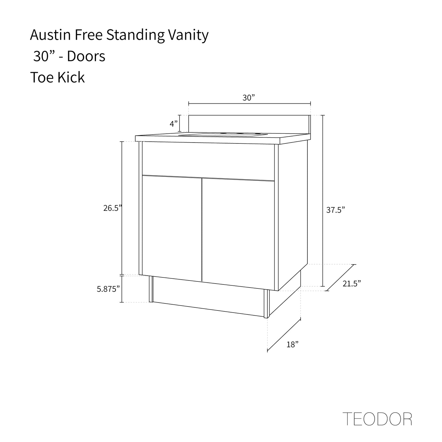
                  
                    Austin 30" American Black Walnut Bathroom Vanity
                  
                