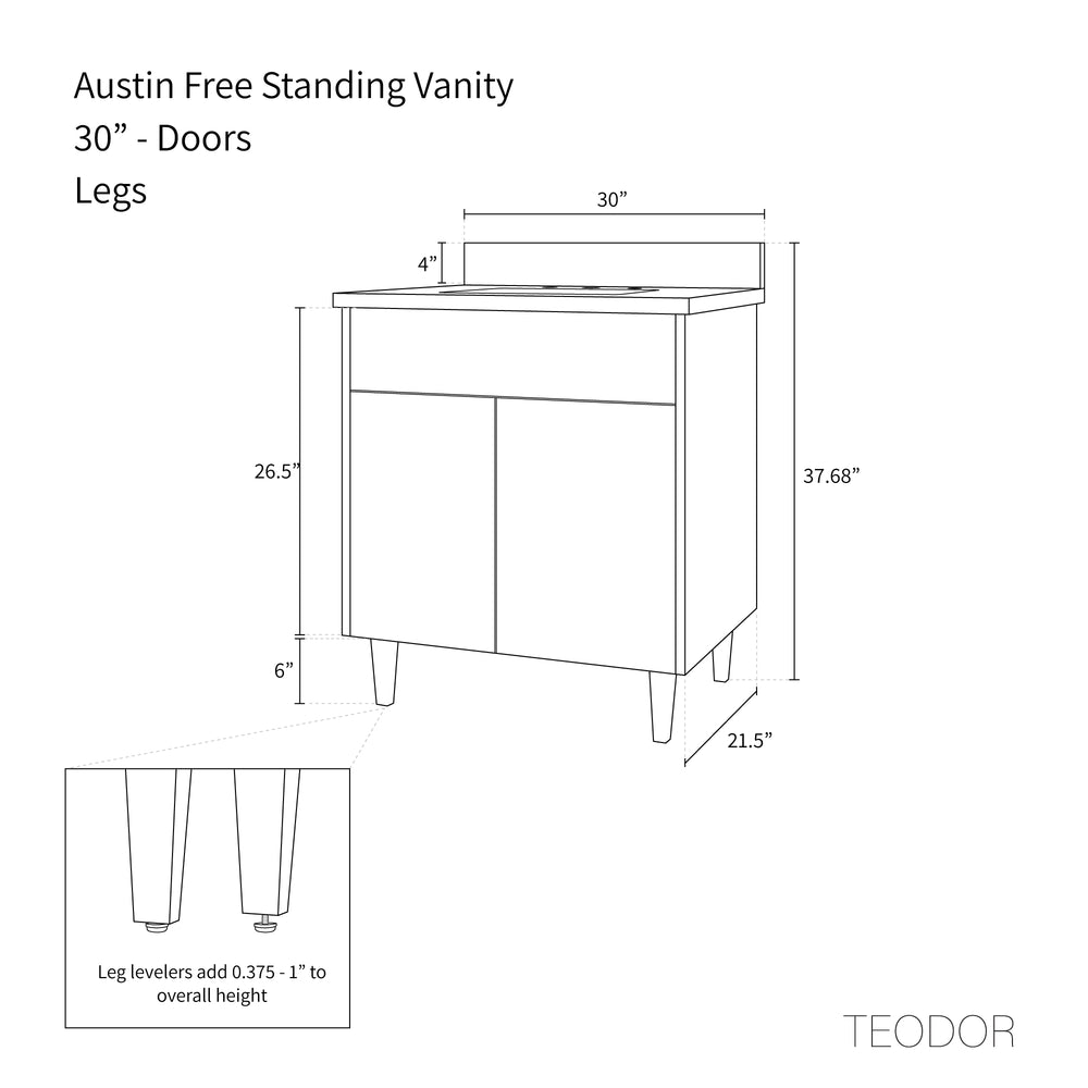 
                  
                    Austin 30" American Black Walnut Bathroom Vanity
                  
                