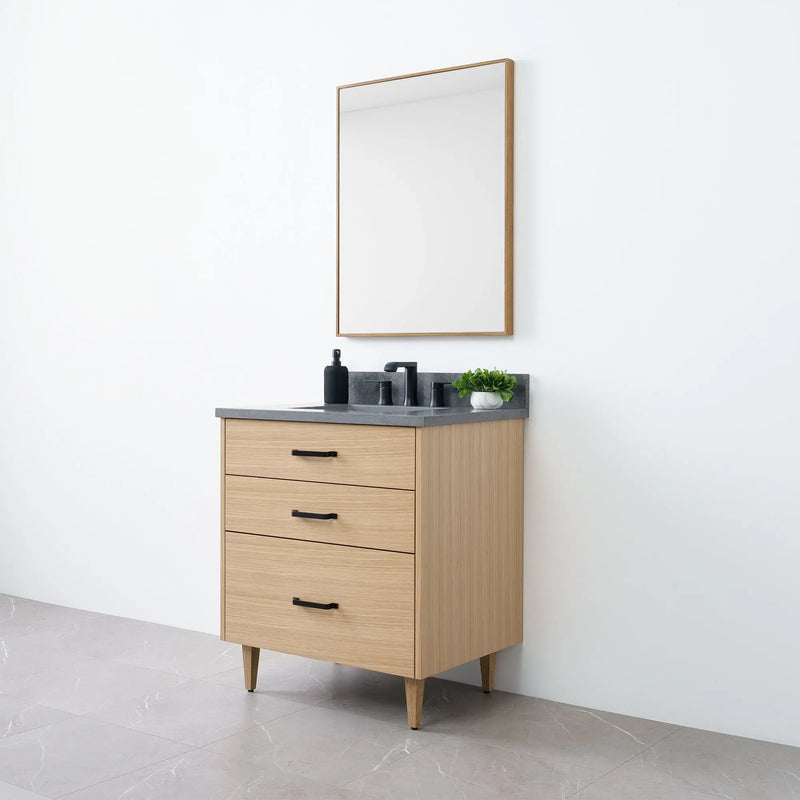 Austin 30" Natural White Oak Bathroom Vanity - Teodor Vanities United States