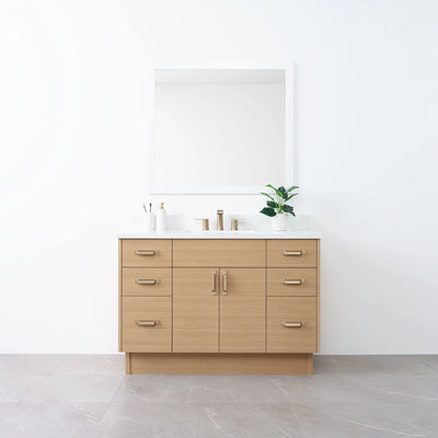 Austin 48" Natural White Oak Bathroom Vanity