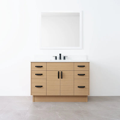 Austin 48" Natural White Oak Bathroom Vanity - Teodor Vanities United States