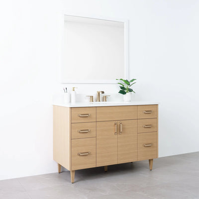 Austin 48" Natural White Oak Bathroom Vanity - Teodor Vanities United States