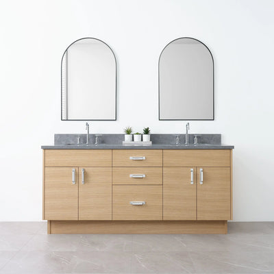 Austin 72" Natural White Oak Bathroom Vanity, Double Sink - Teodor Vanities United States