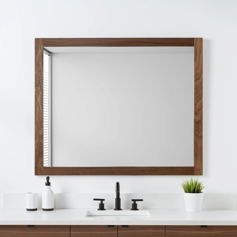 Austin SLIM 60" Wall Mount American Black Walnut Bathroom Vanity - Teodor Vanities United States