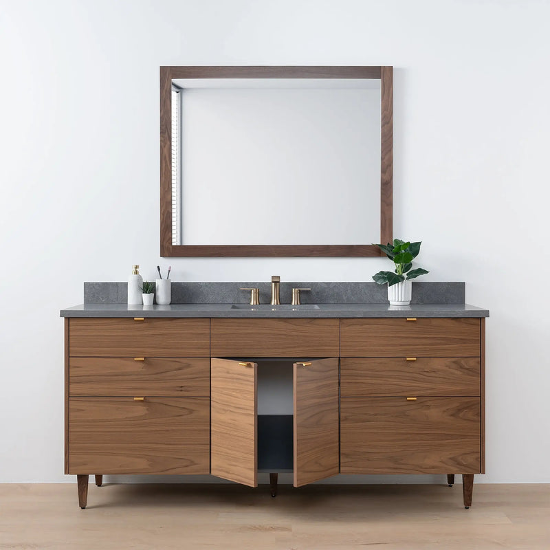 Austin SLIM 72" American Black Walnut Bathroom Vanity