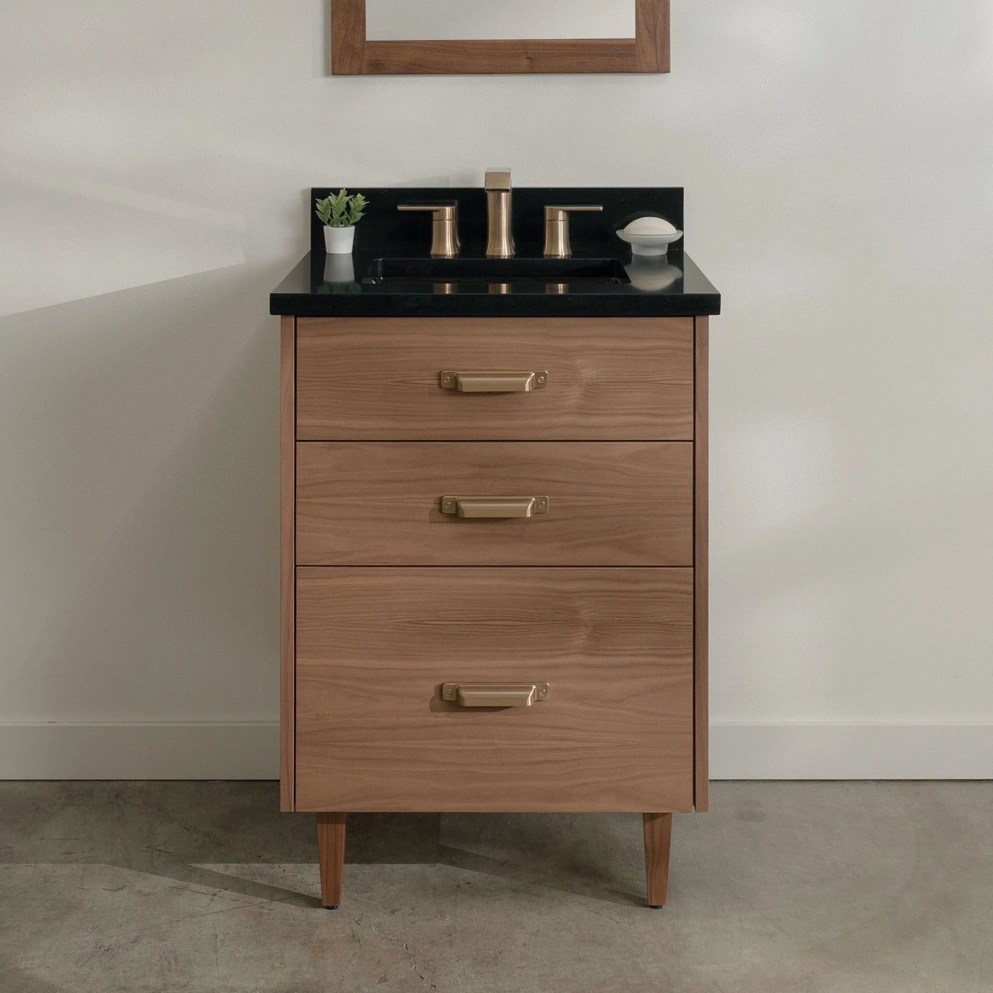 
                  
                    Austin Stainless SLIM 24" American Black Walnut Bathroom Vanity - All Drawers Teodor Bathroom Vanity United States
                  
                