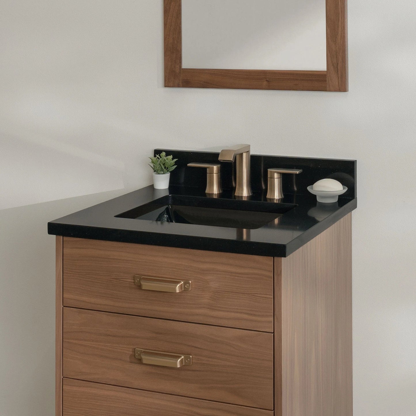 
                  
                    Austin Stainless SLIM 24" American Black Walnut Bathroom Vanity - All Drawers Teodor Bathroom Vanity United States
                  
                