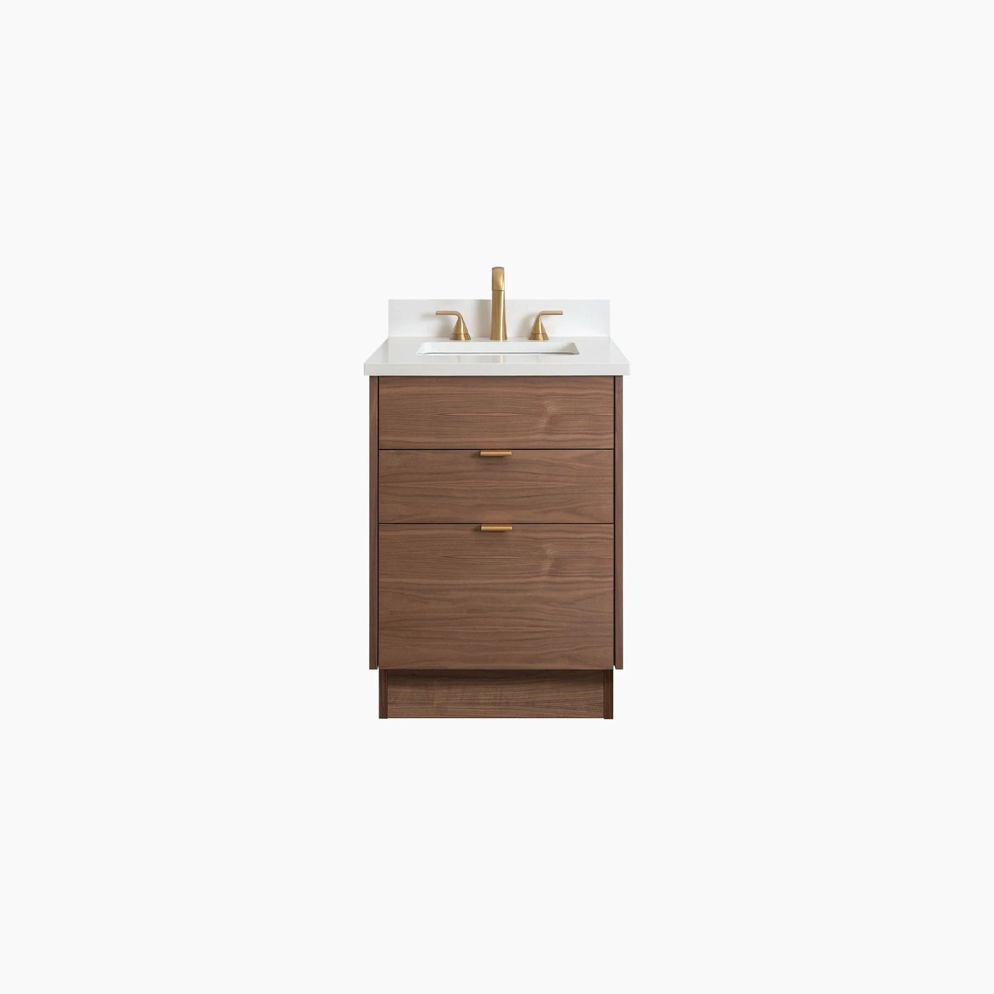 
                  
                    Austin Stainless SLIM 24" American Black Walnut Bathroom Vanity - All Drawers Teodor Bathroom Vanity United States
                  
                