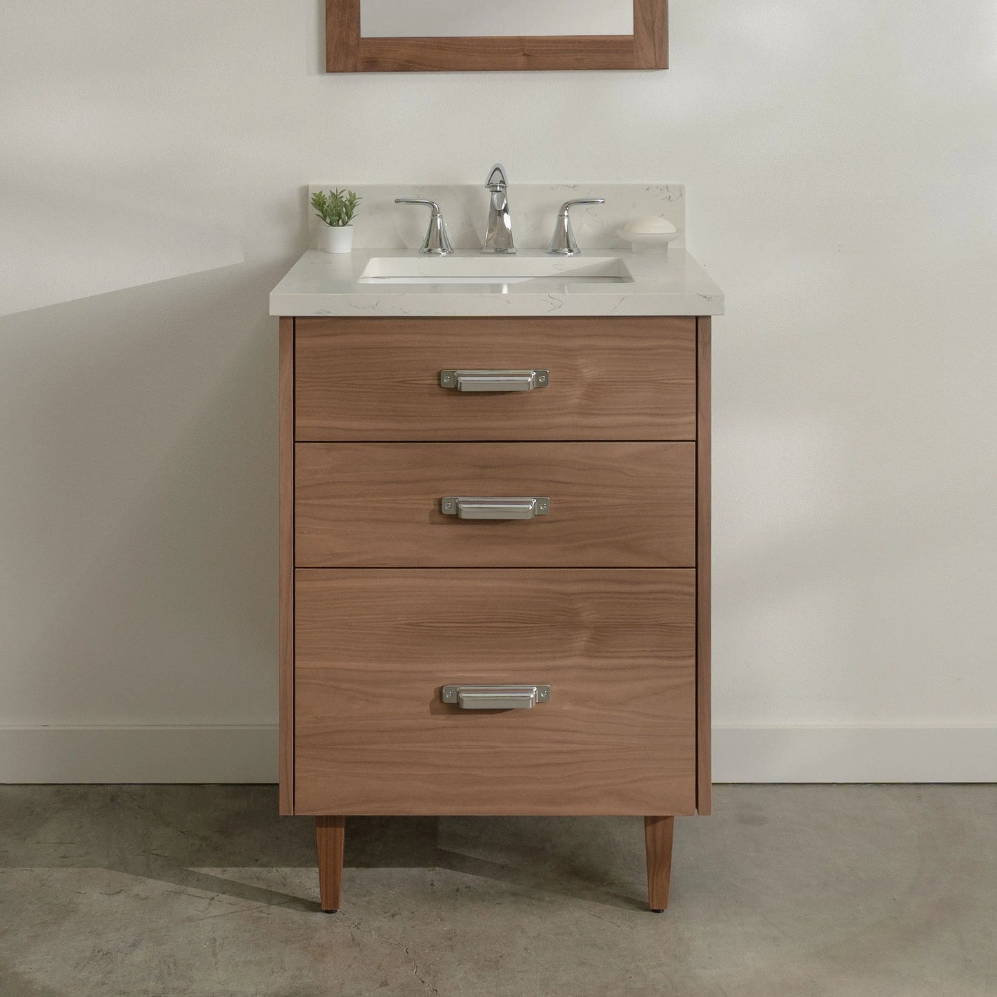 
                  
                    Austin Stainless SLIM 24" American Black Walnut Bathroom Vanity - All Drawers Teodor Bathroom Vanity United States
                  
                