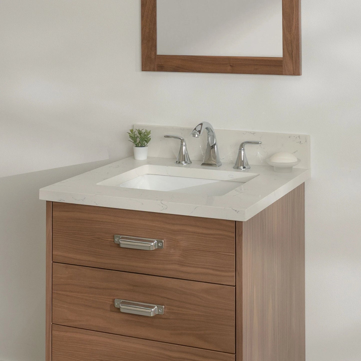 
                  
                    Austin Stainless SLIM 24" American Black Walnut Bathroom Vanity - All Drawers Teodor Bathroom Vanity United States
                  
                