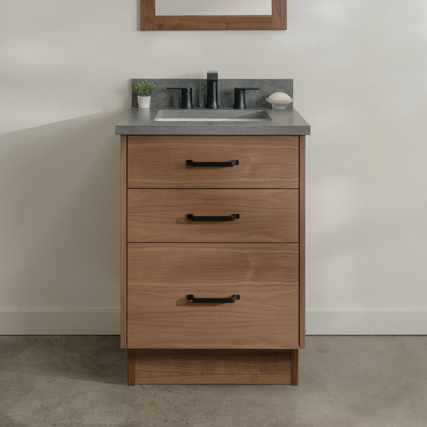 
                  
                    Austin Stainless SLIM 24" American Black Walnut Bathroom Vanity - All Drawers Teodor Bathroom Vanity United States
                  
                