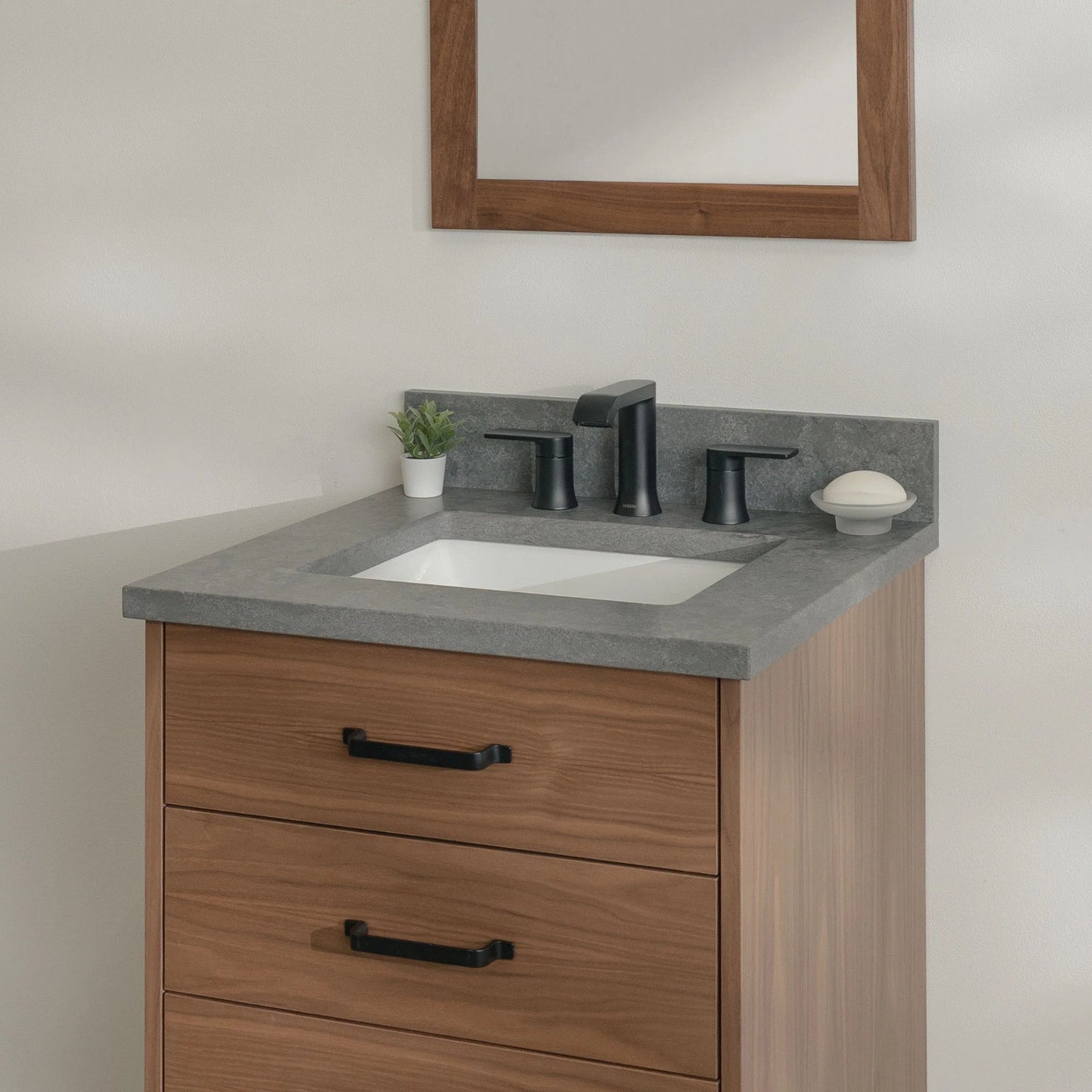 
                  
                    Austin Stainless SLIM 24" American Black Walnut Bathroom Vanity - All Drawers Teodor Bathroom Vanity United States
                  
                
