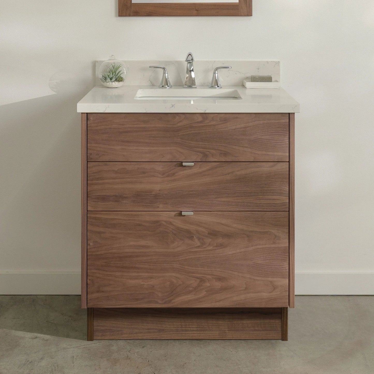 
                  
                    Austin Stainless SLIM 30" American Black Walnut Bathroom Vanity - All Drawers Teodor Bathroom Vanity United States
                  
                