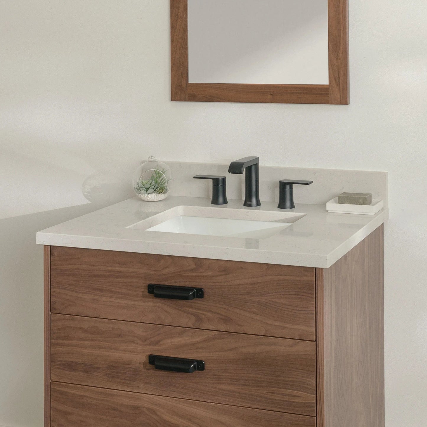 
                  
                    Austin Stainless SLIM 30" American Black Walnut Bathroom Vanity - All Drawers Teodor Bathroom Vanity United States
                  
                