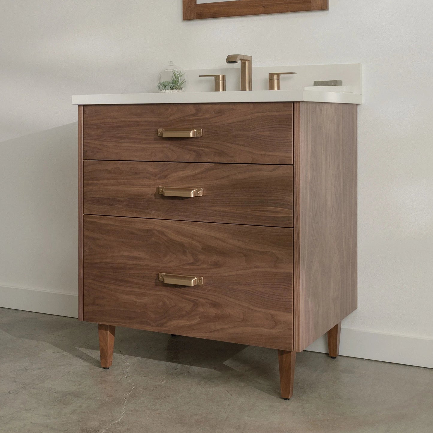 
                  
                    Austin Stainless SLIM 30" American Black Walnut Bathroom Vanity - All Drawers Teodor Bathroom Vanity United States
                  
                