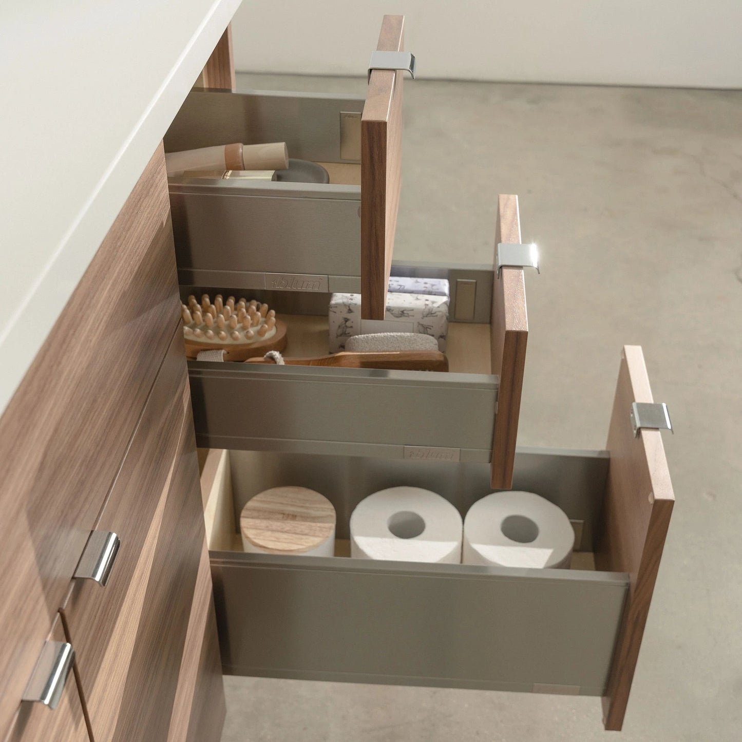 
                  
                    Austin Stainless SLIM 36" American Black Walnut Bathroom Vanity, Left Sink Teodor Bathroom Vanity United States
                  
                