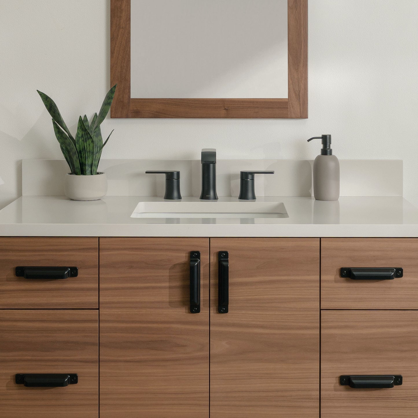 
                  
                    Austin Stainless 42" Wall Mount American Black Walnut Bathroom Vanity
                  
                