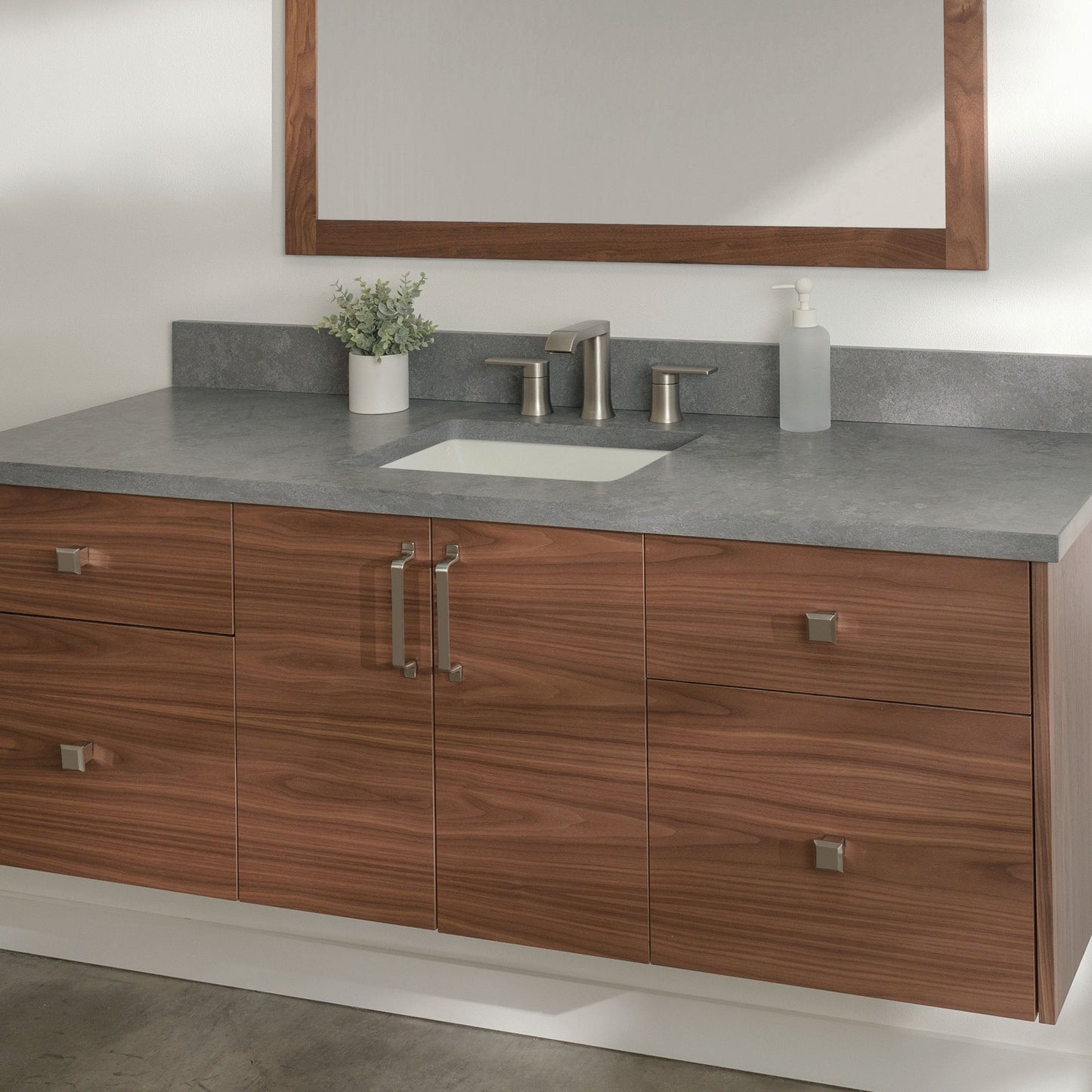 
                  
                    Austin Stainless SLIM 60" Wall Mount American Black Walnut Bathroom Vanity Teodor Bathroom Vanity United States
                  
                