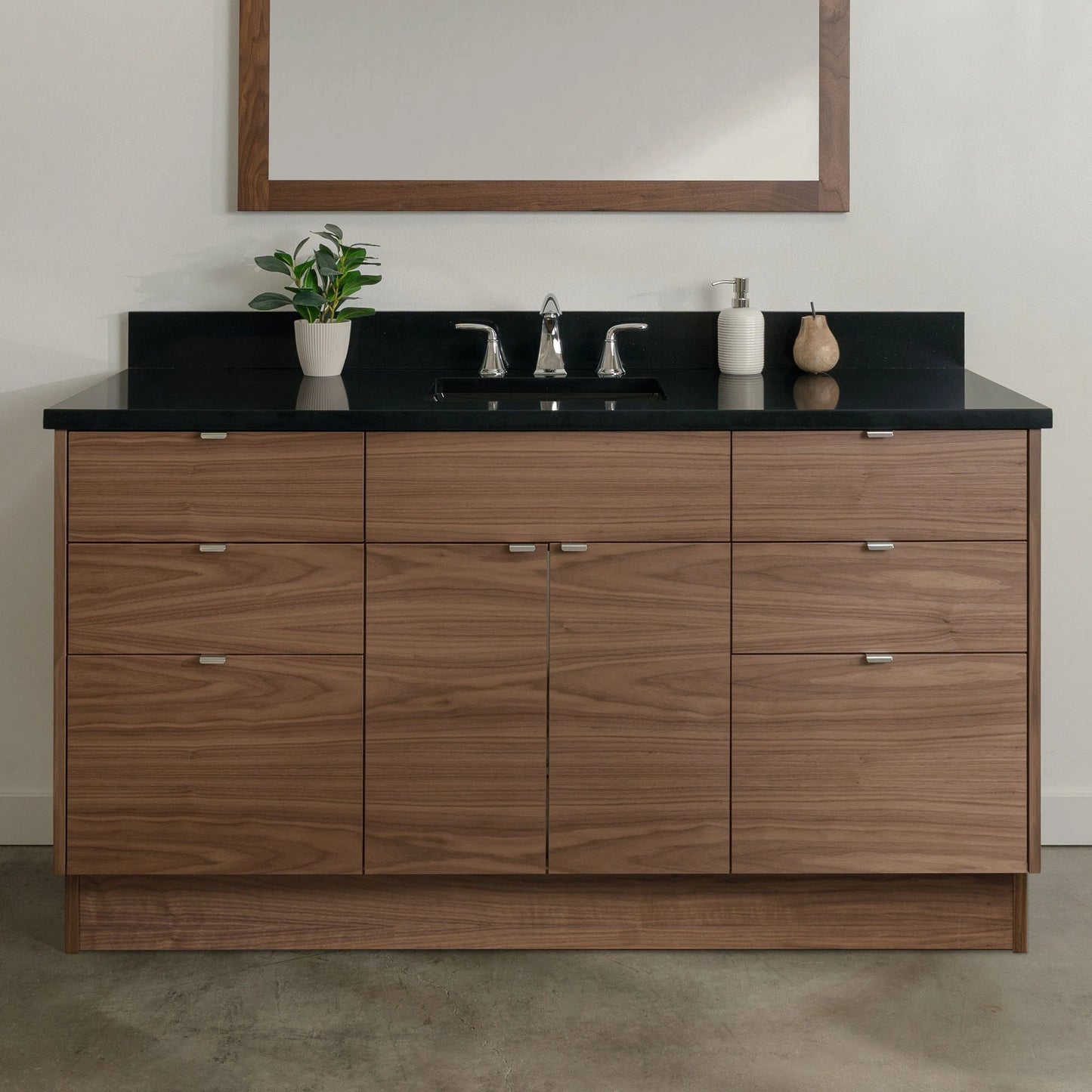
                  
                    Austin Stainless SLIM 60" American Black Walnut Bathroom Vanity Teodor Bathroom Vanity United States
                  
                