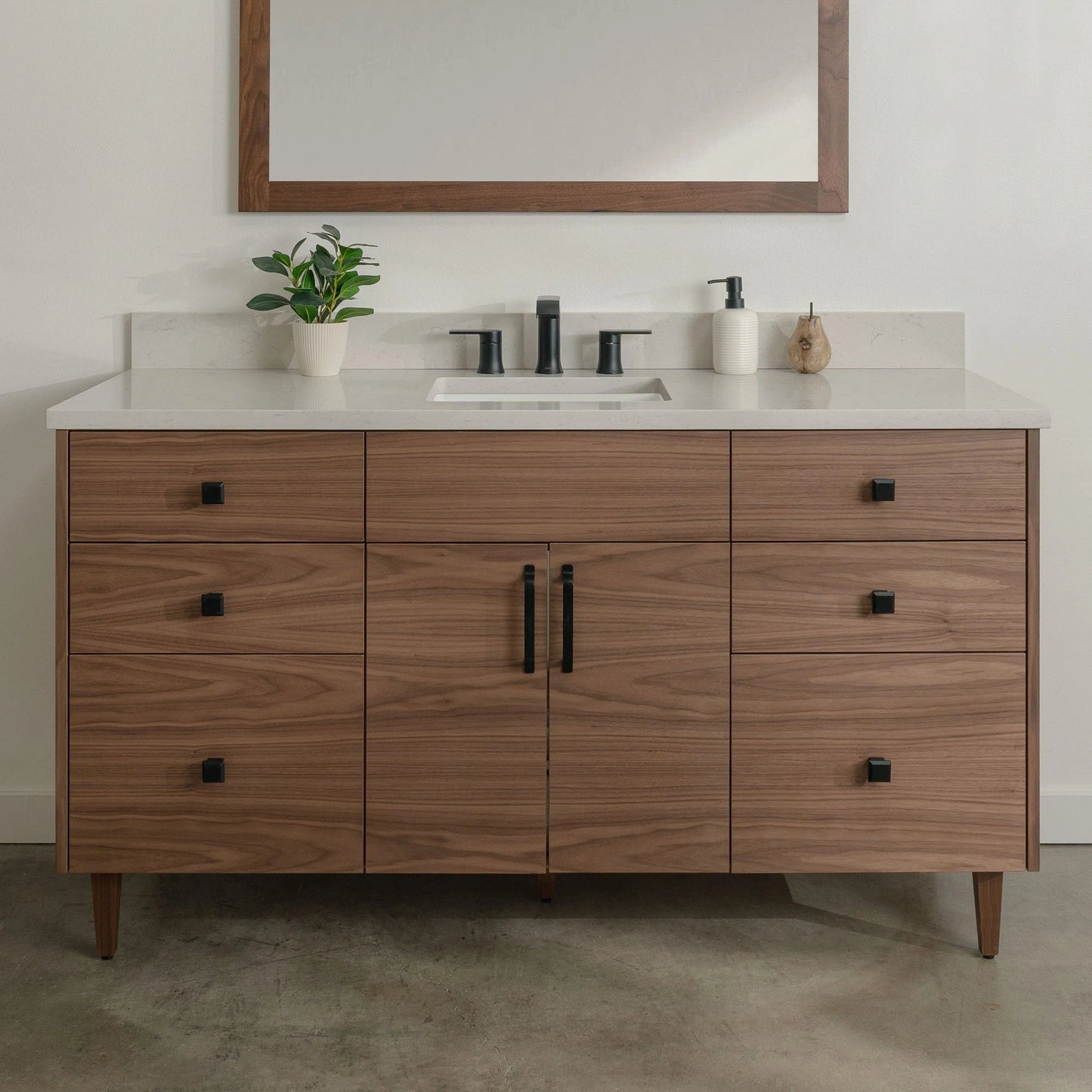 
                  
                    Austin Stainless SLIM 60" American Black Walnut Bathroom Vanity Teodor Bathroom Vanity United States
                  
                