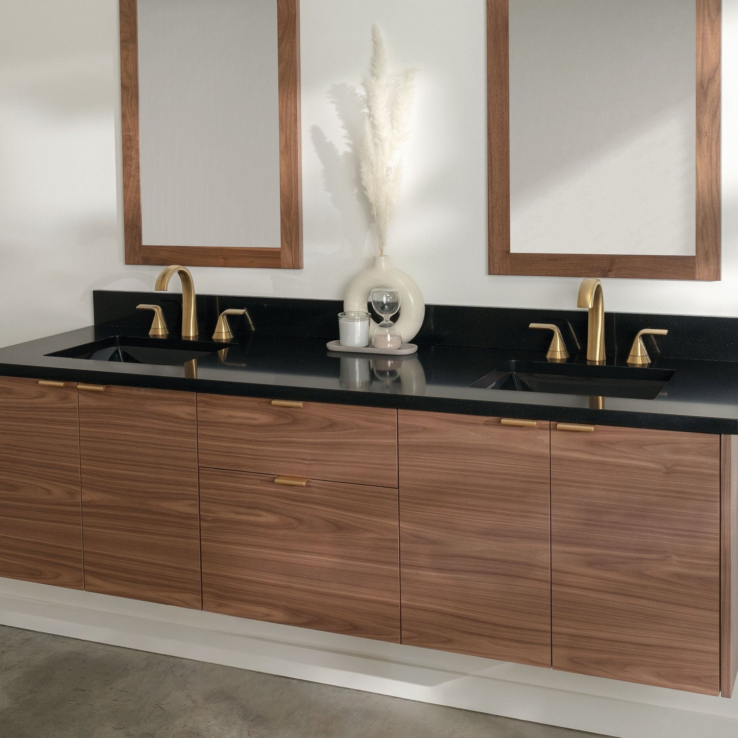 
                  
                    Austin Stainless SLIM 72" Wall Mount American Black Walnut Bathroom Vanity, Double Sink Teodor Bathroom Vanity United States
                  
                