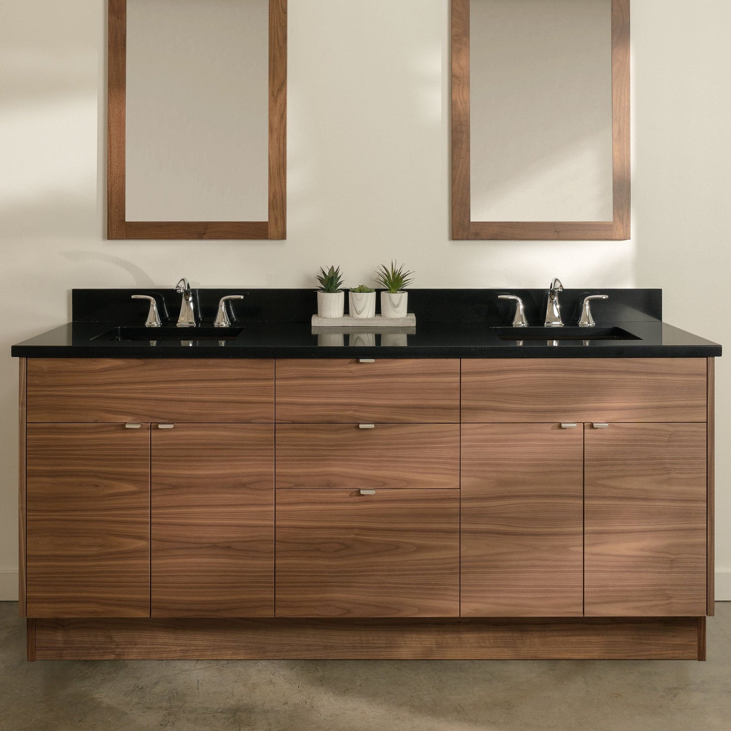 
                  
                    Austin Stainless SLIM 72" American Black Walnut Bathroom Vanity, Double Sink Teodor Bathroom Vanity United States
                  
                