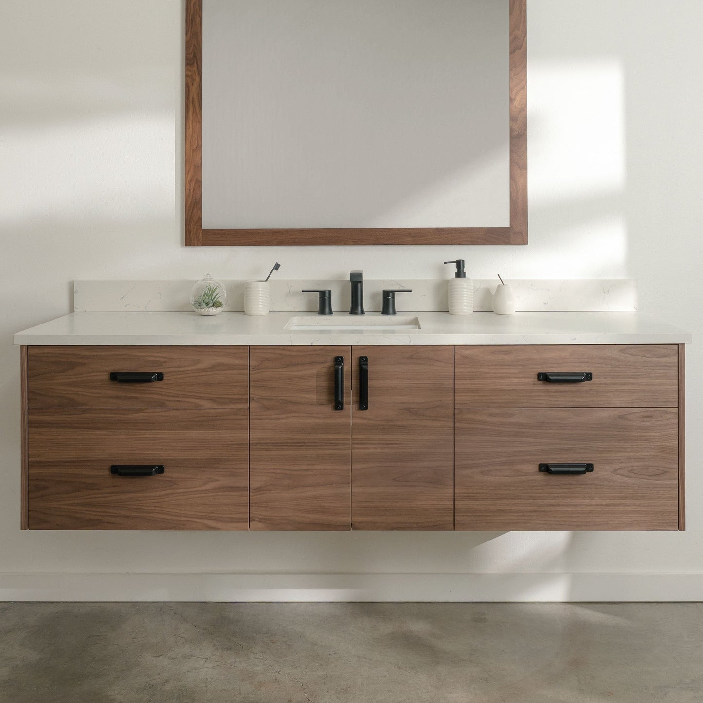
                  
                    Austin Stainless SLIM 72" Wall Mount American Black Walnut Bathroom Vanity Teodor Bathroom Vanity United States
                  
                