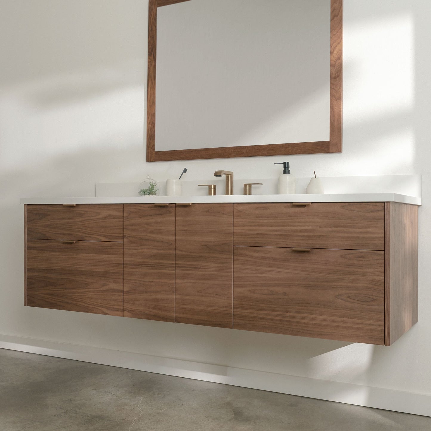 
                  
                    Austin Stainless SLIM 72" Wall Mount American Black Walnut Bathroom Vanity Teodor Bathroom Vanity United States
                  
                