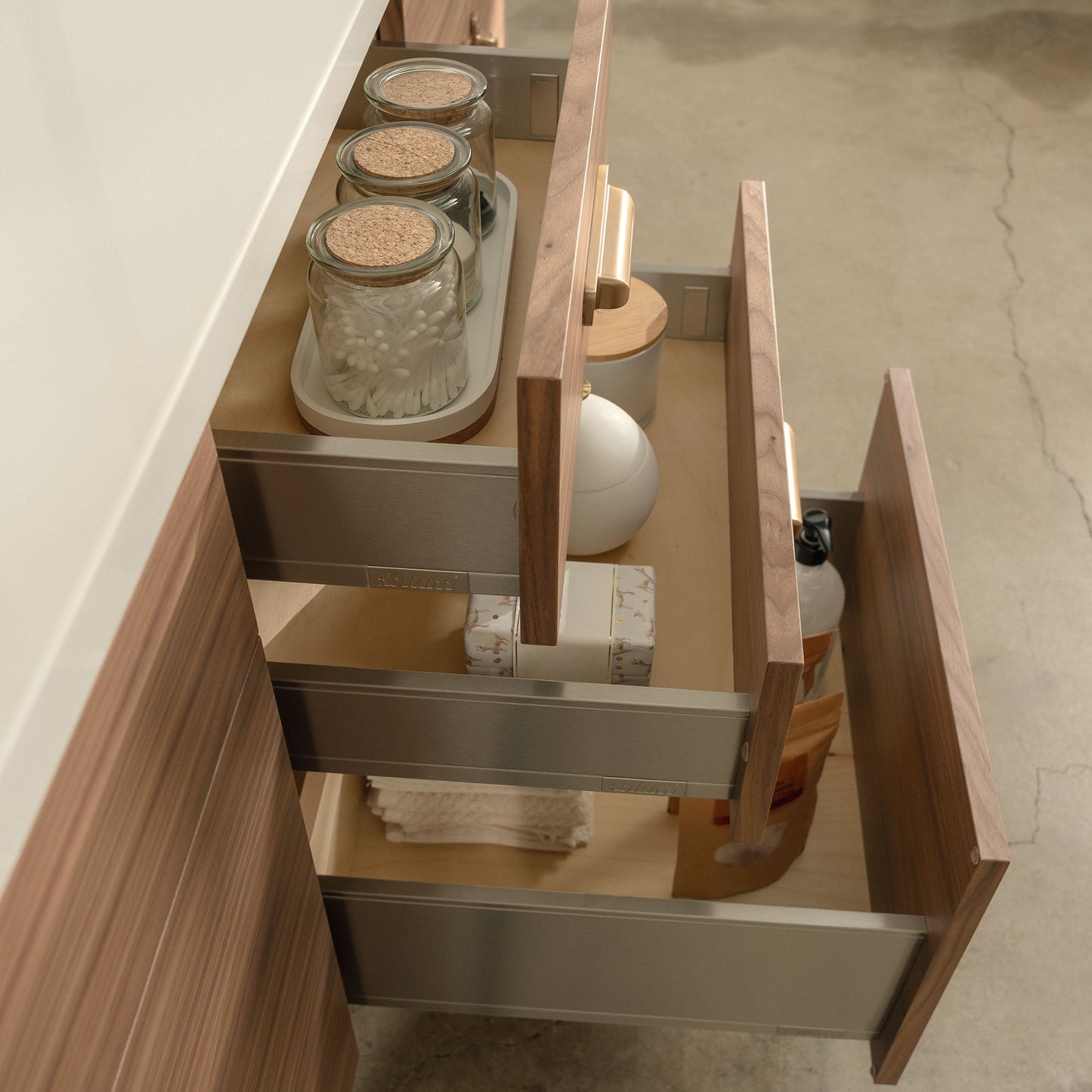 
                  
                    Austin Stainless SLIM 72" American Black Walnut Bathroom Vanity, Double Sink Teodor Bathroom Vanity United States
                  
                