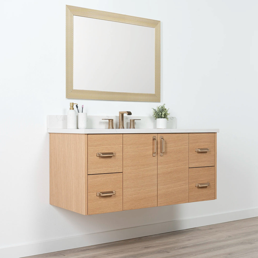 
                  
                    Ashbury 48" Wall Mount Natural White Oak Bathroom Vanity
                  
                