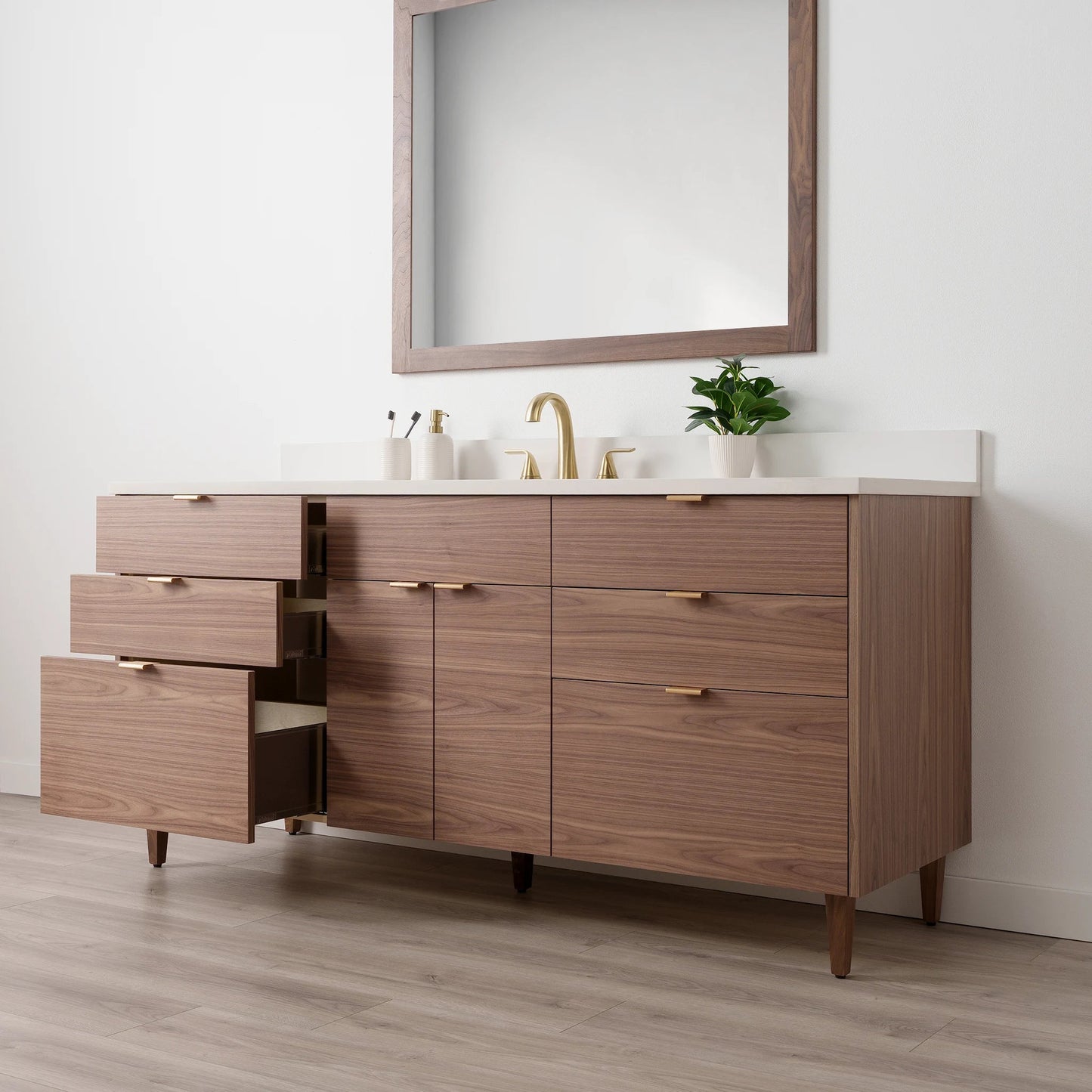 
                  
                    Austin Stainless SLIM 72" American Black Walnut Bathroom Vanity Teodor Bathroom Vanity United States
                  
                