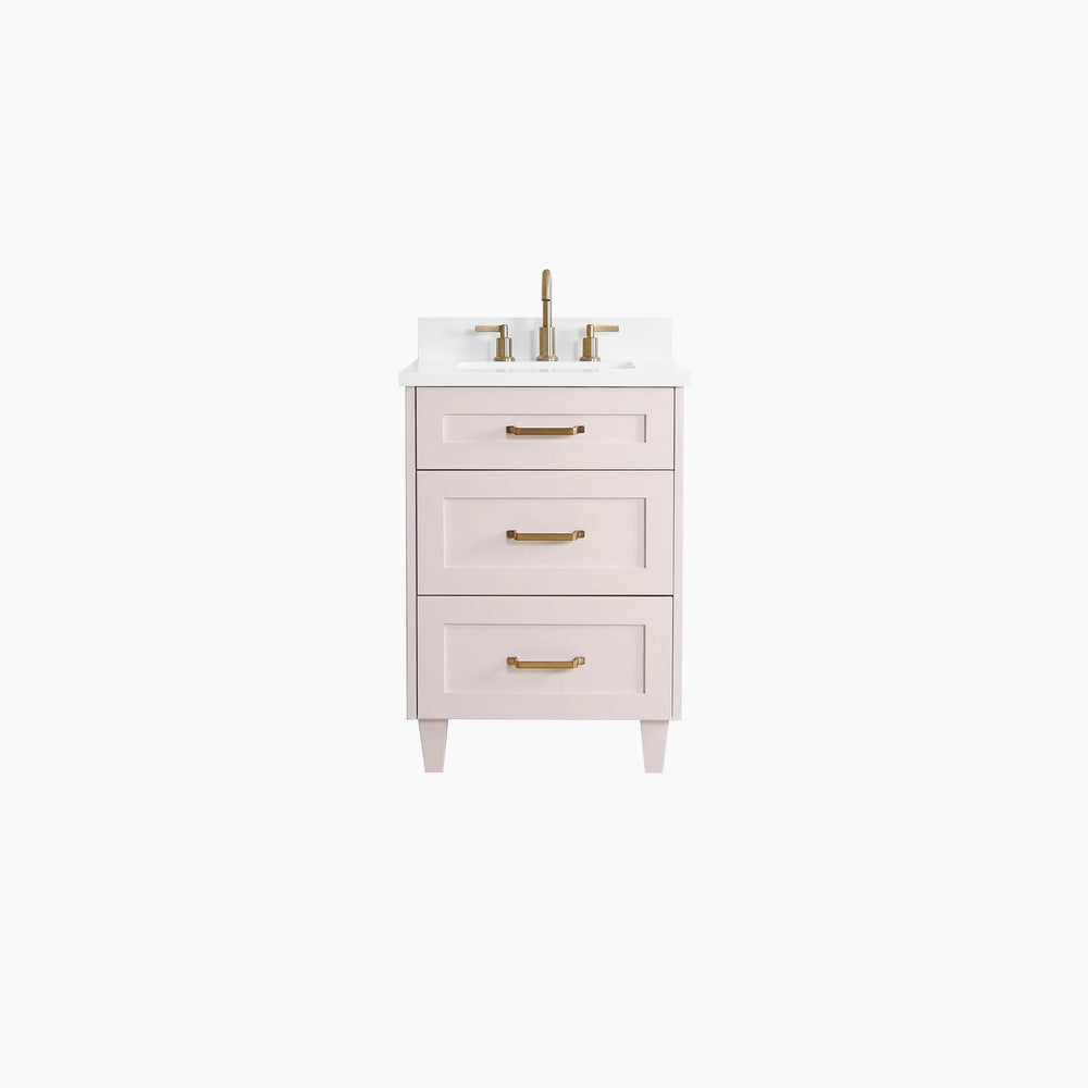 
                  
                    Bridgeport 24" Champagne Pink Bathroom Vanity - All Drawers
                  
                