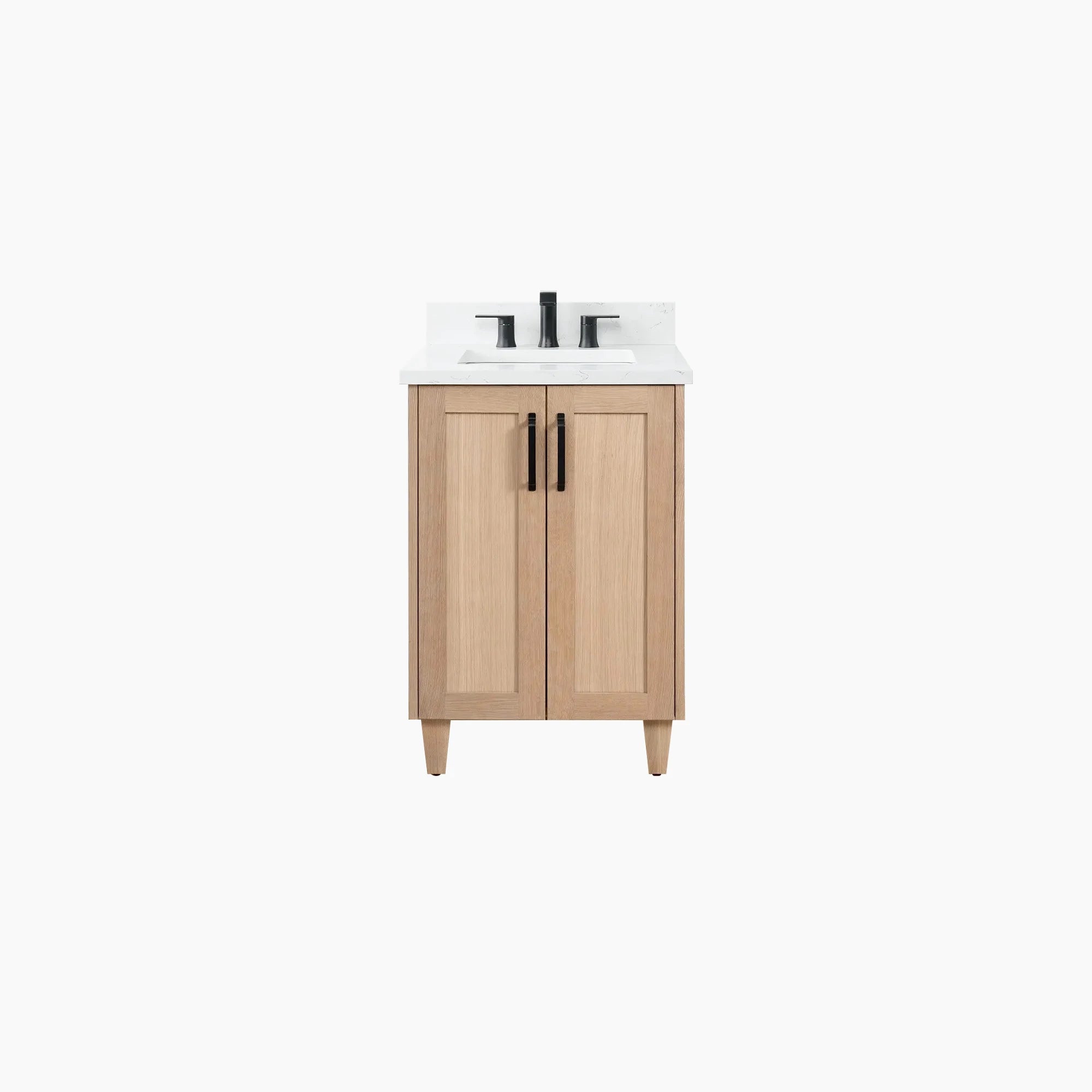 Bridgeport 24" White Oak Bathroom Vanity