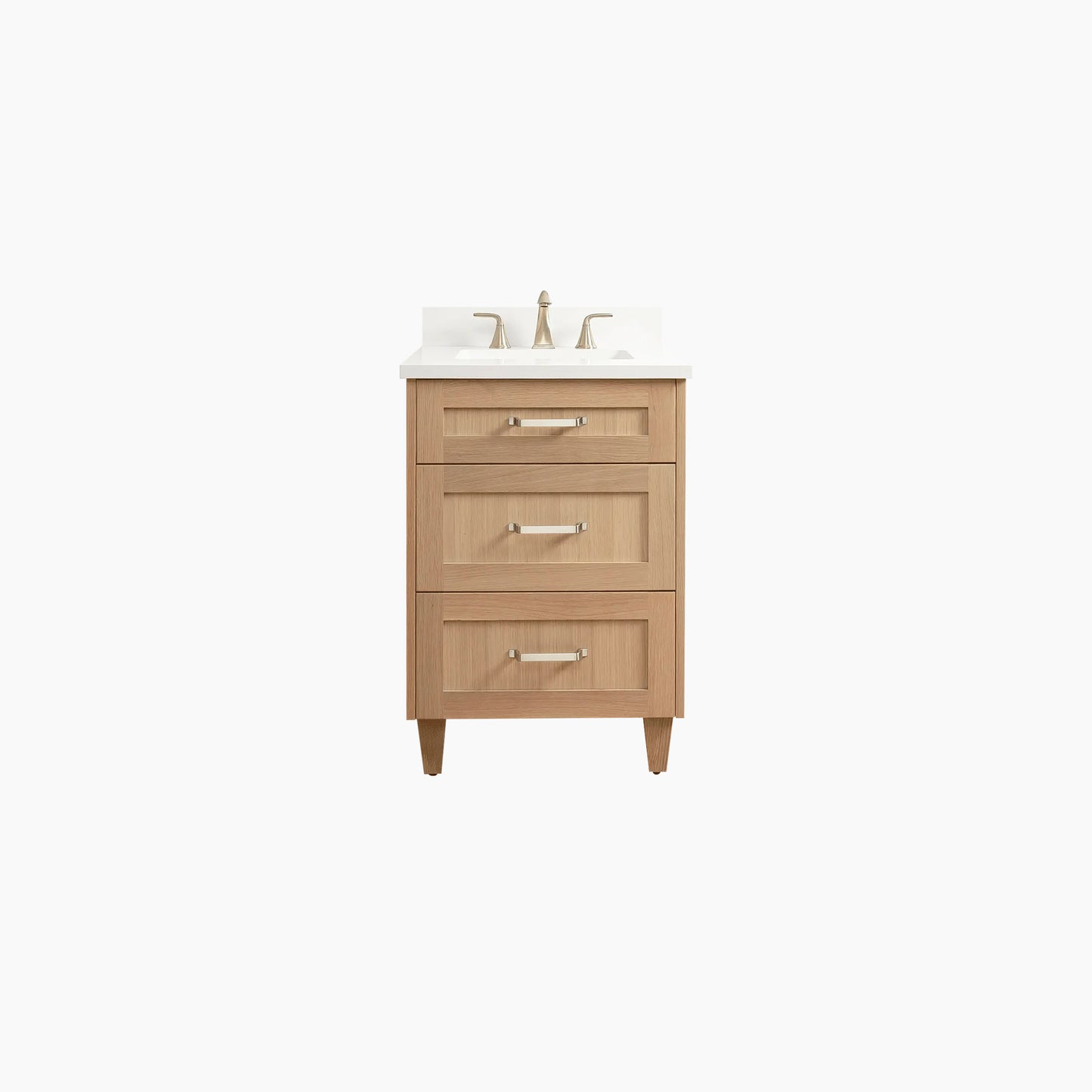 Bridgeport 24" White Oak Bathroom Vanity