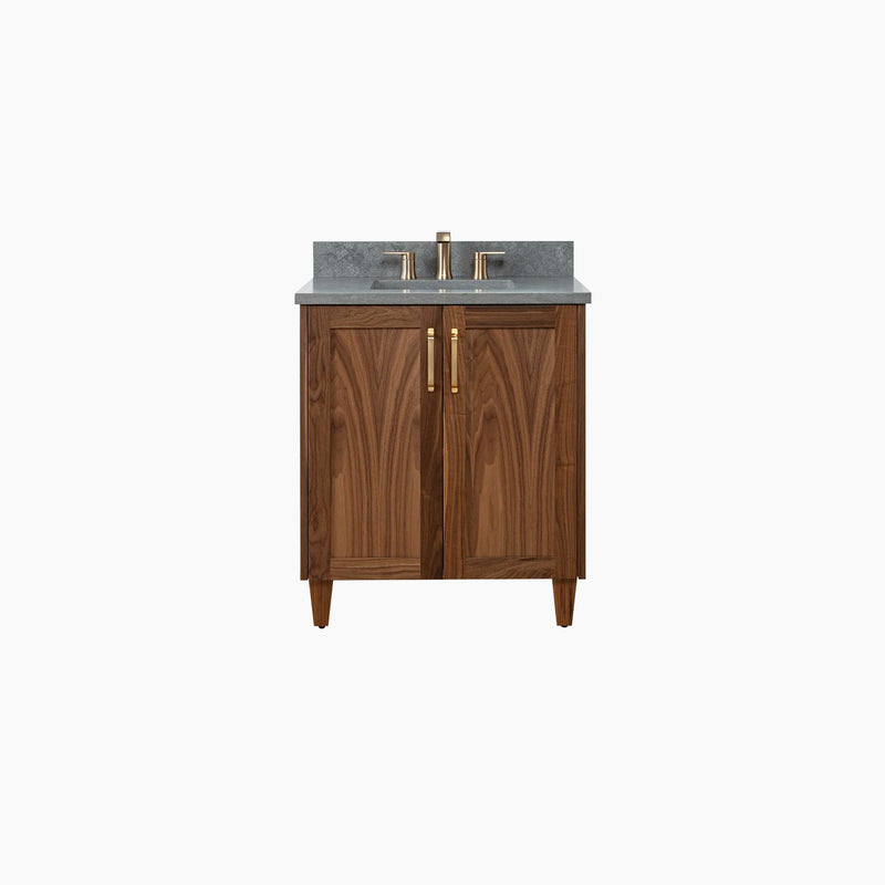 Bridgeport 30" American Black Walnut Bathroom Vanity w/ Doors