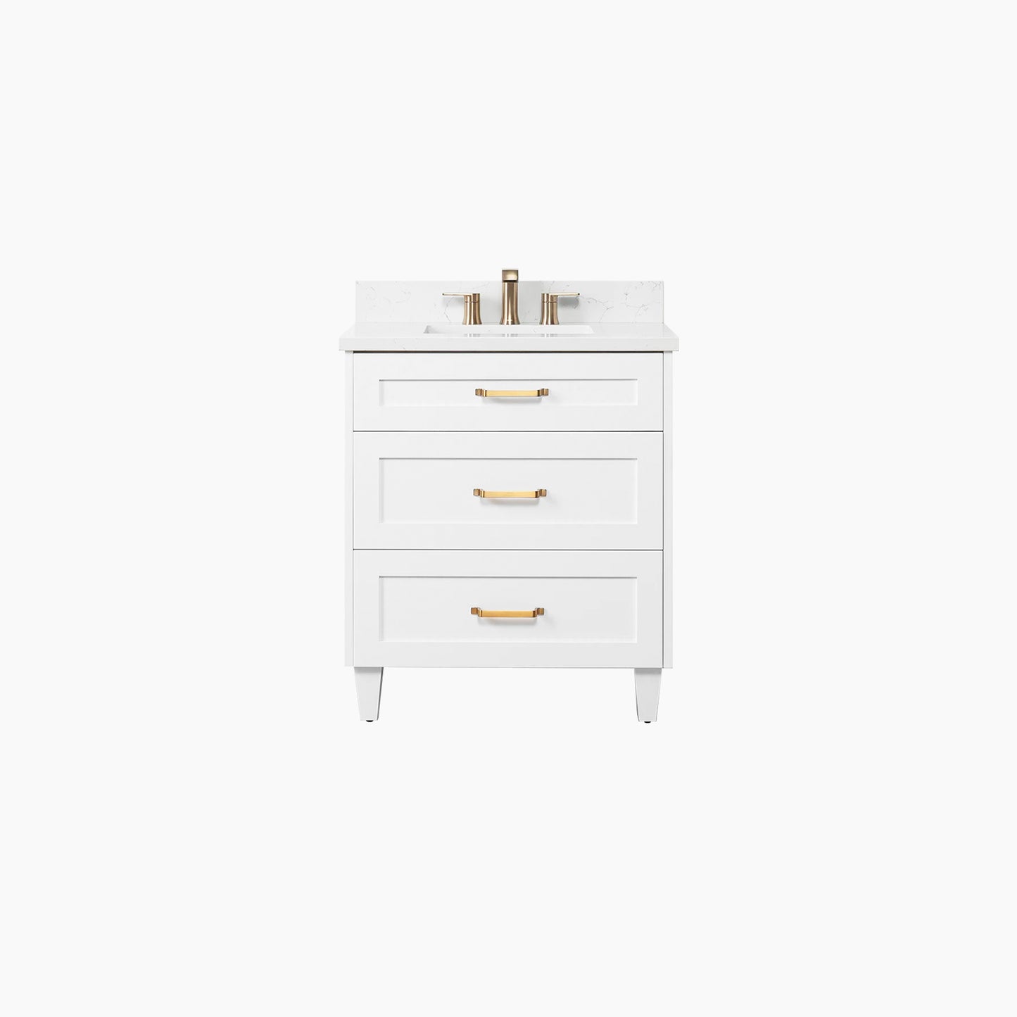 Bridgeport SLIM 30" Satin White Bathroom Vanity