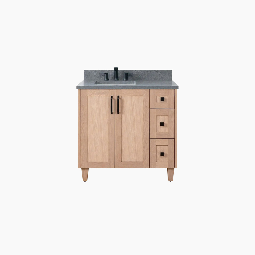 
                  
                    Bridgeport SLIM 36" White Oak Bathroom Vanity, Left Sink
                  
                