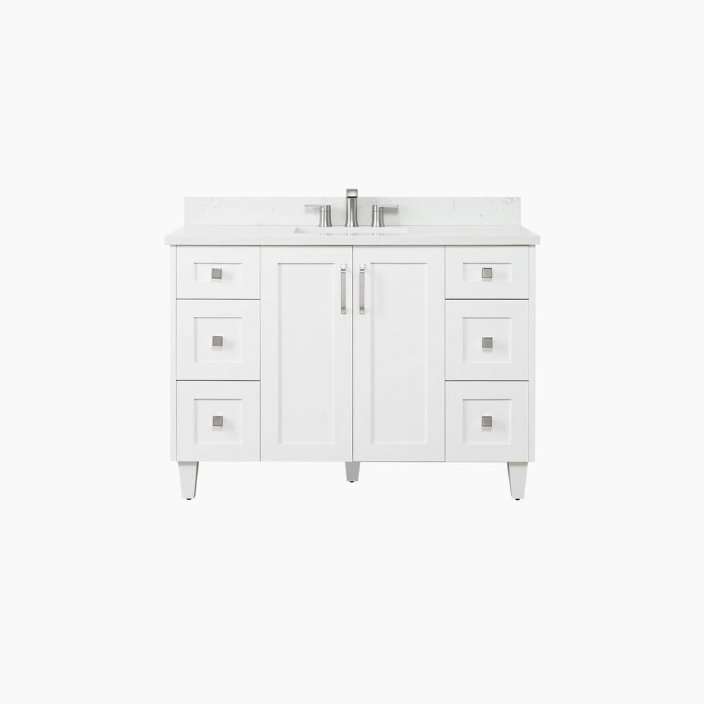 
                  
                    Bridgeport SLIM 48" Satin White Bathroom Vanity
                  
                