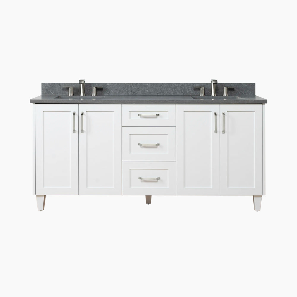 
                  
                    Bridgeport SLIM 72" Satin White Bathroom Vanity, Double Sink
                  
                