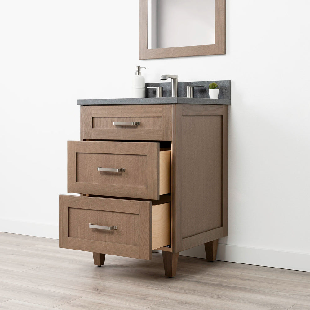 
                  
                    Bridgeport 24" Almond Coast Bathroom Vanity - All Drawers
                  
                