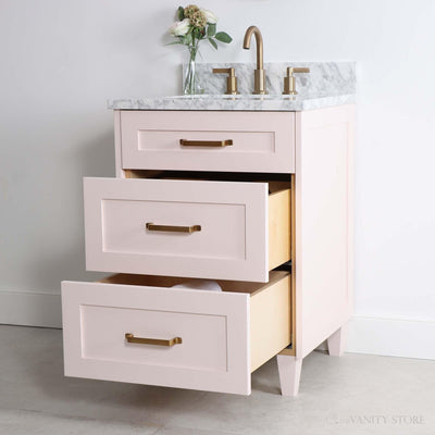 Bridgeport 24" Champagne Pink Bathroom Vanity - Teodor Vanities United States