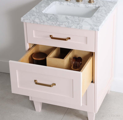 Bridgeport 24" Champagne Pink Bathroom Vanity - Teodor Vanities United States